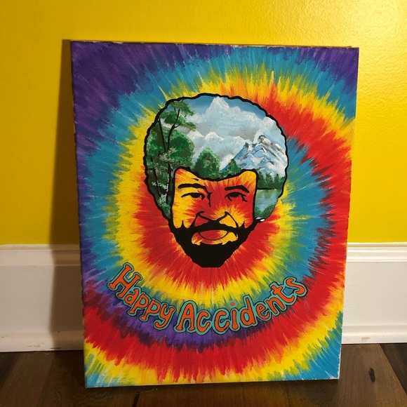 Happy accidents bob ross painting - Picture 1 of 2